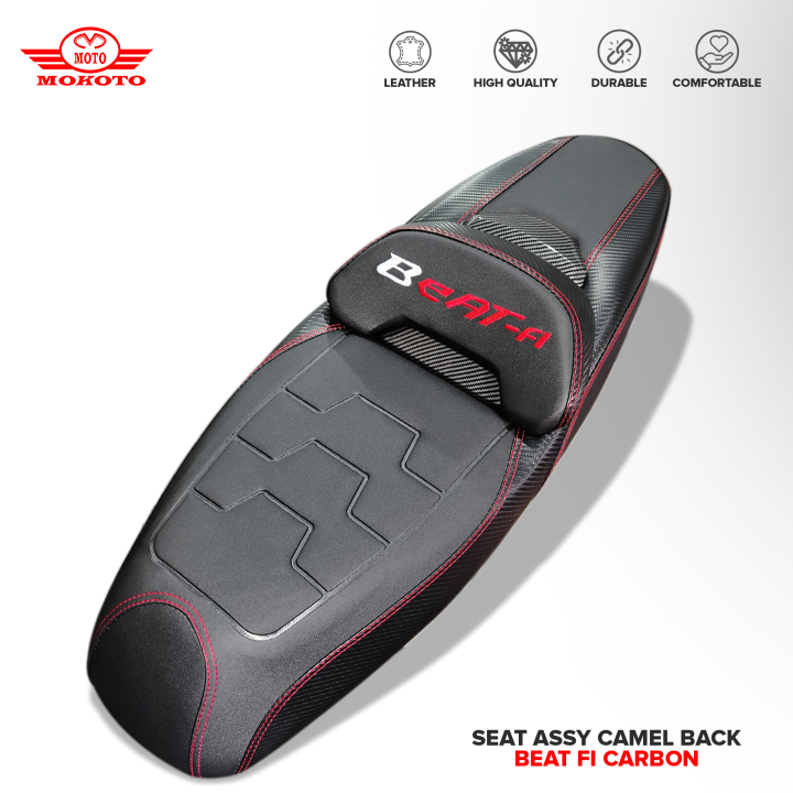 MOKOTO BEAT FI V2 BEAT FI V3 CAMEL BACK SEAT CARBON WITH LOGO LEATHER ...