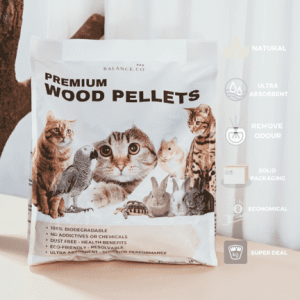 Balance.co Natural Cat Litter Premium Wood Pellets Pet Bedding 5KG/10KG -/Pellet Kucing/Pallet Kucing 10L