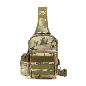 【UNI ACE】Chest bag Traveling Running Mens Outdoor Shoulder Sling Pack Walking bags Waterproof With USB Charging Port