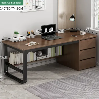 HOMESENCE Bàn Làm Việc 3 hộc bàn học mặt bàn kích thước lớn khung chắc chắn chống gỉ bền bỉ mẫu hiện đại
