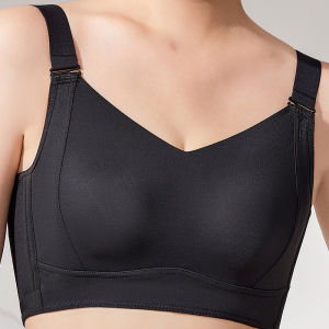 Large Breasts Show Smaller Bra Corrective Flare Out Breasts Lingerie Anti-Sagging Wireless Push-Up Brassiere Pure Cotton Underwear