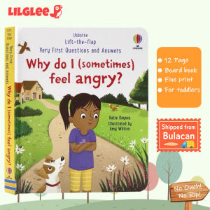 LILGLEE usborne why do i feel angry? 12 pages English Picture Book Book for Children Lift-the-Flap Story Book