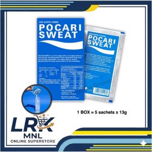 POCARI SWEAT Ion Supply / Energy / Hydration / Electrolyte Powder Drink - 1 BOX (5 sachets x 13 g)