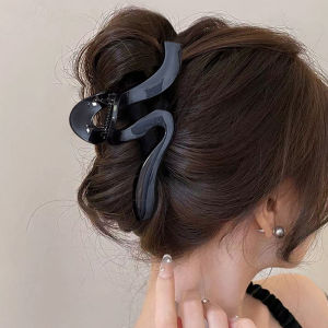 YIN WEI Black pearl large hairpin female high quality shark clip fashion grab clip headdress