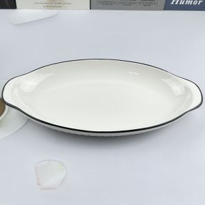 จานเซรามิค ชามเซรามิค สีขาว มี 6 แบบ  จานเปลทรงรี 7.1x13 นิ้ว ชามเหลี่ยม 5.75x10.5 นิ้ว ชามหัวใจ 6.1x 6.8 นิ้ว ชาม 4.4/5/7.8 นิ้ว