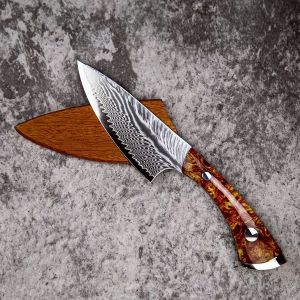 มีดพก ดามัสกัสแท้ เหล็กกล้า ตีทบ67ชั้น เปิดคม มีดเดินป่า VG-MAX รุ่นDDG-001 พร้อมจัดส่ง