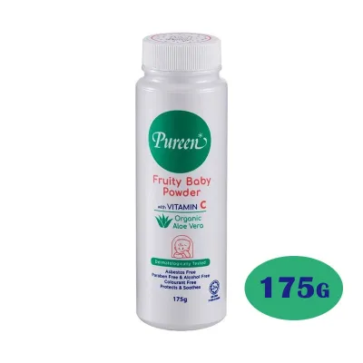 Pureen Fruity Baby Powder Vitamin C Organic Aloe Vera 480g Baby Talc Protect Smooth Skin Bedak Bayi Baby Care New Born