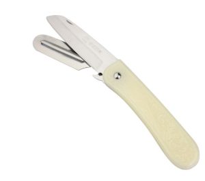 READY STOCK🌶️Foldable three-use stainless steel plastic handle fruit knife can be planed and cut alatan dapur pisau dapur/daging/sayur/buah