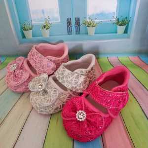 Sepatu Bayi Prewalker Anak Perempuan usia 0-13 Bulan Model Balet lucu