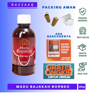 MADU BAJAKAH BORNEO - MADU HERBAL ALAMI Madu Alami Bantu Lawan Kanker Tumor Kista Liver Stroke & penyakit kronis lainnya 250 Gram
