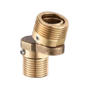 TEWUB Universal Eccentric Screw Corner Copper 360° Rotatable Foot Curved Faucet Adapter Wall Mount Flexible Wall Mounted Adapter Home Installation