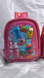 Tas sekolah anak perempuan TK/Tas anak perempuan TK/Tas anak Boba TK/Tas anak karakter lucu/Tas anak Boba LED tk/Tas Boba LED TK/Tas anak murah/tas anak/Ransel anak