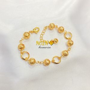 Gelang Tangan Wanita Model Jurai Anggur Aksesoris Lapis Emas