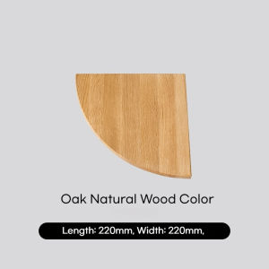 Fan Shaped Corner Storage Shelf No Drill Wall Mounted Wooden Triangle Rack Multifunctional Home Decor Shelf