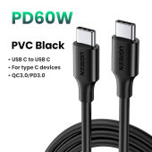 UGREEN 60W USB C Fast Charging Cable for iPhone 15 Series Samsung S25 S24 Ultra iPad Macbook Switch Model: US286