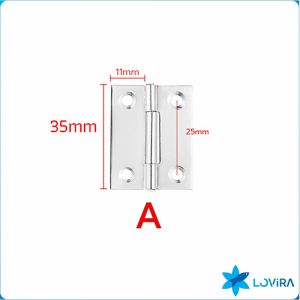 LoviRa Stainless steel Door Hinges Flat Hinges Solid Wood Door Hinge