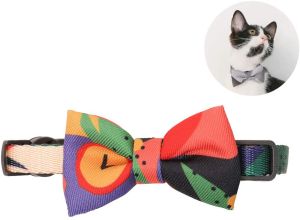Pidan Cat Collar Bowtie with Breakaway Safety Buckle Adjustable and Comfortable Cute Kitty Collars Fit for 7-11.8