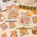 Set 30 miếng sticker Capybara cute hình dán trang trí sổ tay, bình nước siêu dễ thương _ Ting Ting. 