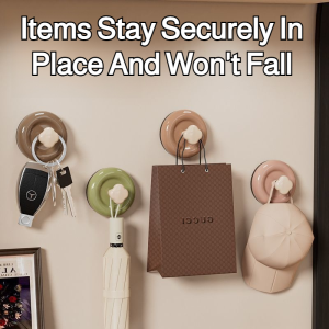 ราวแขวน รับน้ำหนักได้ดี ไม่ทําลายผนัง ชั้นวางตะขอ ติดตั้งและถอดประกอบง่าย ตัวเลือกหลากสี ถ้วยดูด