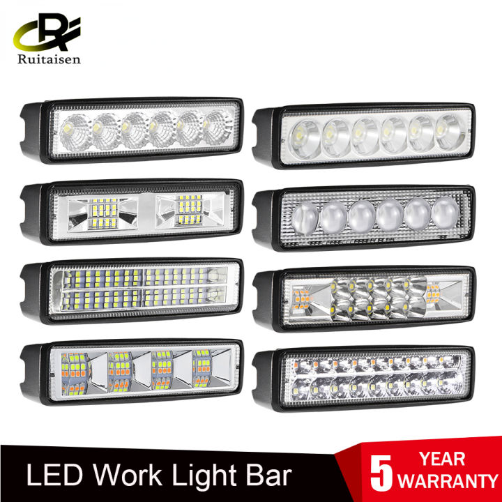 6 inch Led Light Bar LED Headlights LED Work Light Driving Lamp For ...