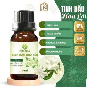 (HCM)Hoa Lài 10ml Tinh Dầu Thiên Nhiên Hoa Lài Xông Hương Thơm Giảm Stress Hoa Lài 10ml - Rô Organic