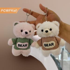 【PCWFKef】 Dễ Thương Tiếng Anh Quần Áo Little Bear Búp Bê Sang Trọng Keychain Mặt Dây Chuyền Ba Lô Treo Trang Trí Quà Tặng