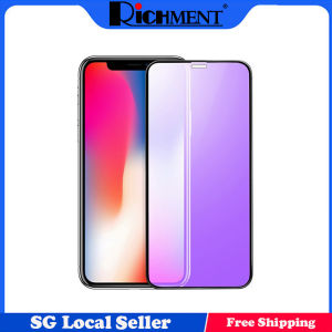 【✅SG Seller✅】RICHMENT Anti-Blue Light HD Tempered Glass Screen Protector For iPhone 17 pro 17air iPhone 16 pro max iPhone16 iPhone15 pro max iPhone 15Pro iPhone 15+ iPhone14 pro iPhone 14 14+ iPhone13 Pro 12 iPHONE XS XR XS MAX 6/7/8 PLUS SE2022 SE2020