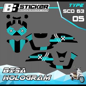 Decal Scoopy BISA HOLOGRAM Full Body Full Block Dekal New Fi 2017 2018 2019  Scd 63