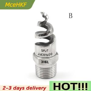 MceHKF New 1 4 1 2 Stainless Steel Spiral Cone Atomization Spray Nozzle Sprinkler Heads