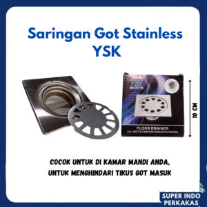 Saringan Got Kamar Mandi stainless YSK / Saringan Got Stainless No Up Merk YSK