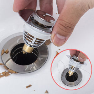 Universal Pop-Up Bounce Core Basin Drain Filter Hair Catcher Shower Sink Strainer Bath Stopper Bathroom Tool
