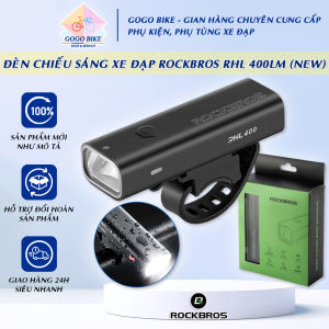 [GoGo Bike] Đèn xe đạp - Đèn chiếu sáng xe đạp ROCKBROS RHL 400LM sạc USB - MẪU MỚI