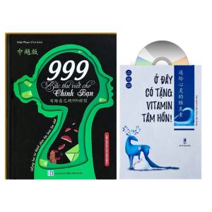 Sách-Combo: 999 bức thư viết cho chính bạn VÀ Ở đây có tặng vitamin tâm hồn song ngữ Việt Trung+DVD tài liệu