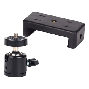 Adjustable Smartphone Clip Bracket with Anti-Slip Silicone Pad for Flexible Shootings in Landscape or Portrait Mode