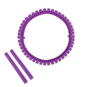 OUTOPEN Plastic Cat Tunnel Brush Professional Hair Reduction Cat DIY Rubbing Ring Practical Soft Tooth Grooming Tunnel For Cat Scratch Box