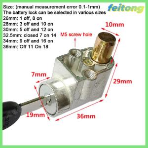 【feitong】🚕🚕【HOT SALE】 จักรยานไฟฟ้า E-BIKE กล่องล็อคล็อคด้านหน้าหัวล็อคยานพาหนะไฟฟ้าล็อคป้องกันการโจรกรรมล็อคแบตเตอรี่