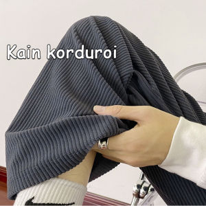 Celana Corduroy Pria Jumbo Ankle Pant Casual Model lurus pria / wanita corduroy pants celana longgar pria korean style Celana jogger Corduroy sweatpants pria Premium tebal celana vintage celana pinggang karet korduroy pria import M-5XL