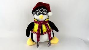 GEEBON Hugsy Penguin Stuffed Doll Animal Pillow Friends Hugsy Penguin Rachel Joeys Toy Gift 25/45cm