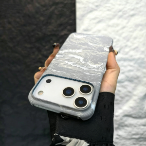 For Magsafe Carbon Fiber Kevlar Texture PC Case For iPhone 17 16 15 14 13 Pro Max Frameless Slim Hard Magnetic Charge Capa Funda