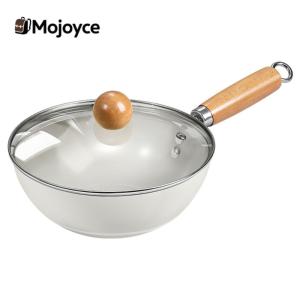 Ceramic Woks & Stir-Fry Pans with Cool-Touch Handle Nonstick Wok for Cooking