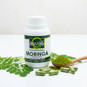Moringa Capsules - Amazing Food Supplement Moringa (Malunggay) 500mg Capsules Bottle of 100 Pure and Organic Powder │FDA Registered │EXPIRY: July 2027