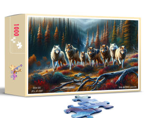Tranh ghép hình 1000 mảnh Đàn Sói 50x80cm Hạ Đông - puzzle (10)
