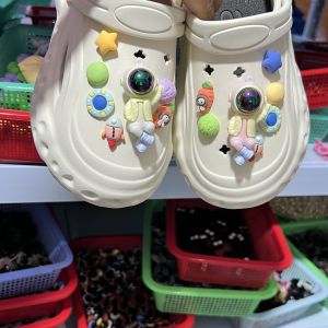 14Pcs/Set Crrocs Women Shoes Charms Shoe Accessories 3D The Masters of The Universe Decoration Detachable Buckle for Hole Rubber Clogs