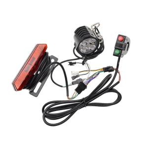 24V-48V Electric Bicycles Headlight and Tail Light Energy Saving Bicycles LED Light Set Lighting Modification Set