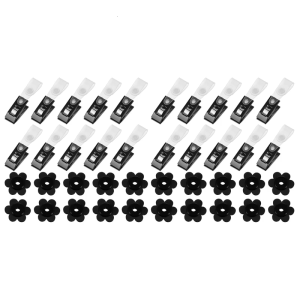 20pcs Cột cờ phụ kiện cờ clip và mận Blossom cắm cho vườn sử dụng sân cờ chủ mận Blossom stoppers