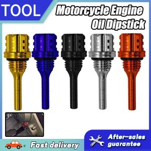 Motorcycle Oil Dipstick Oil Level Gauge Filler Cap Cnc Aluminum Matibay Universal Anodized Heat Resistant Racing Upgrade