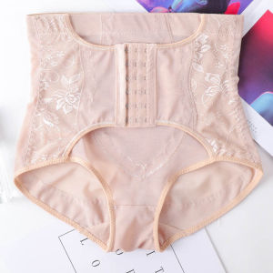 Running Woman High Waist Trainer Panty 2in1 Tummy Girdle Slimming Panties with Bone Butt Lift Shaper