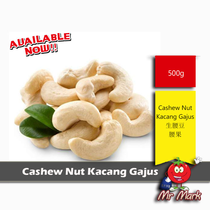 Indian Cashew Nut Kacang Gajus 500g 生腰豆腰果 500克 Lazada