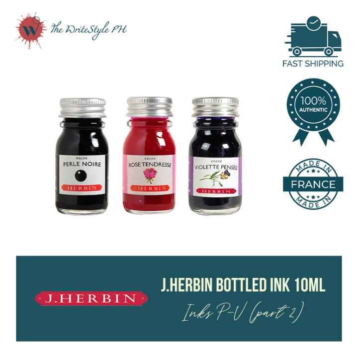 J. Herbin Bottled Ink [10ml] (colors P-V) | Lazada PH