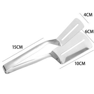 HTF Stainless Steel Food Tongs for BBQSteak & Fried Dishes
